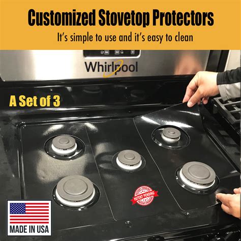 This fits your. . Whirlpool 5 burner gas range protector